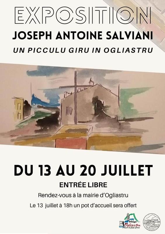 Exposition "Un Picculu giru in Ogliastru" de Joseph Antoine Salviani - Place de l'église - Ogliastru