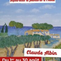 Exposition d'aquarelles et peintures à l'huile : Claude Albin