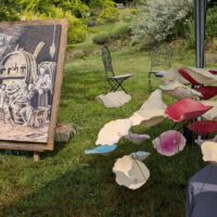 Exposition d'art au Jardin Lilaveronica