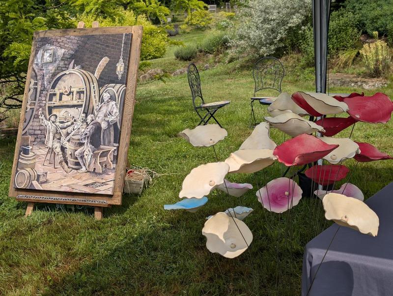 Exposition d'art au Jardin Lilaveronica
