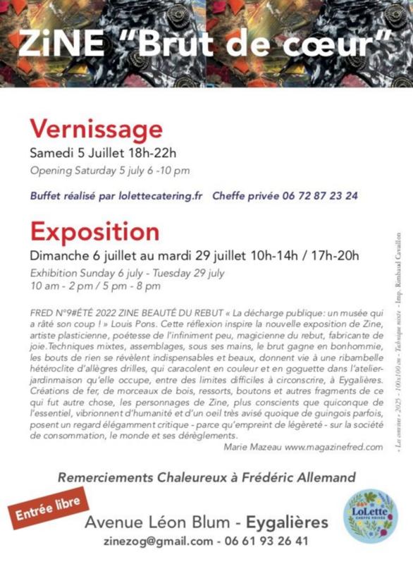 Exposition de Zine : Brut de Coeur