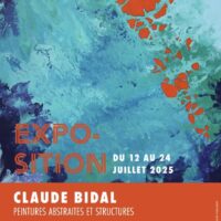 Exposition de peintures abstraites et structures de Claude Bidal