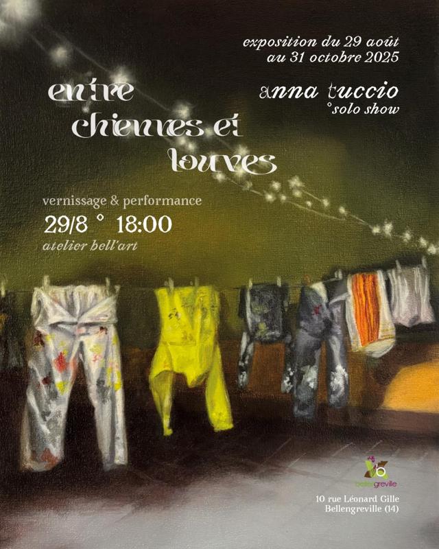 Exposition de peintures entre chiennes et louves d'Anna Tuccio