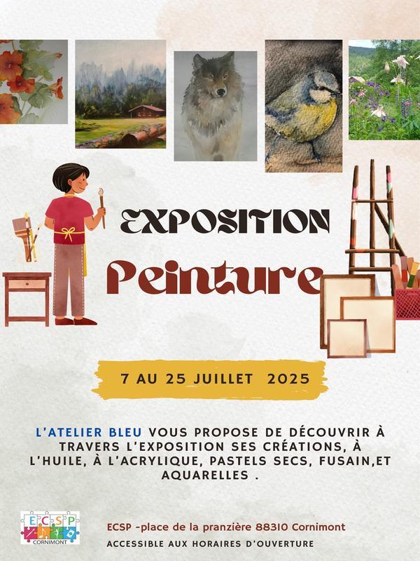 Exposition de peintures - l'Atelier Bleu