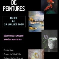 Exposition de quatre artistes peintres
