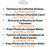 Expositions d'Artistes
