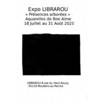 "Présences arborées" - Exposition d'aquarelles chez Librarou