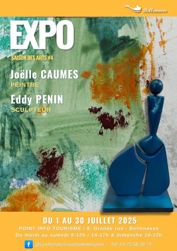 SAISON DES ARTS Peinture abstraite et sculpture sur bois