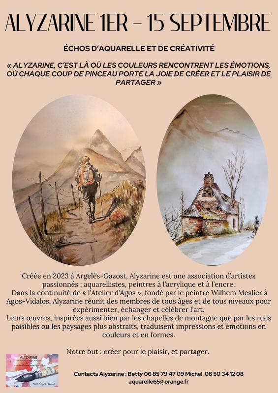 Exposition : Alyzarine – Échos d’aquarelle et de créativité