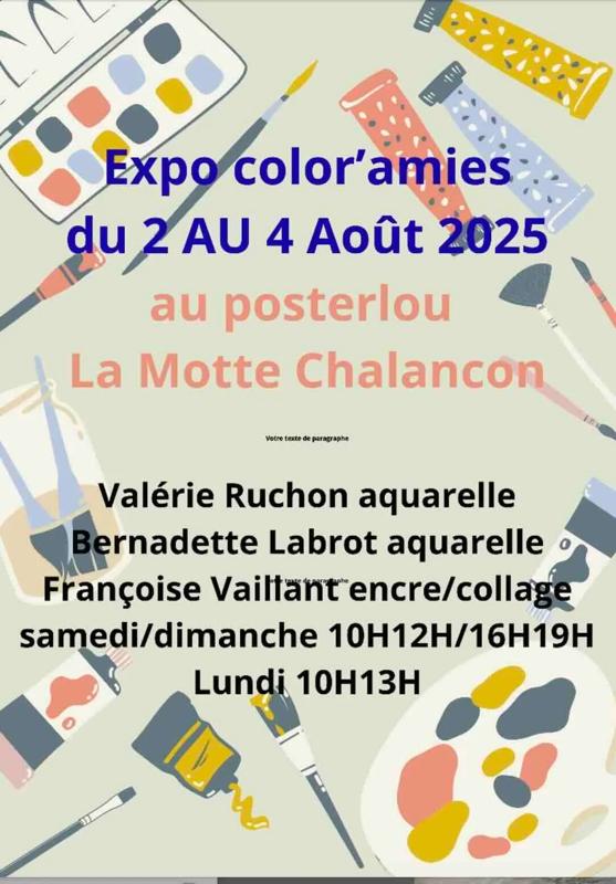 Exposition Color'amies - 3 peintres de la vallée de l'Oule