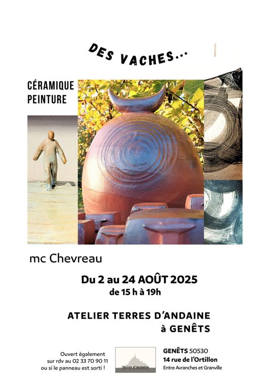 Exposition céramique - peinture "Des vaches"