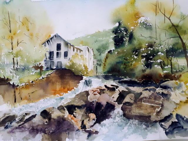 Exposition d'aquarelles de Monique Faye