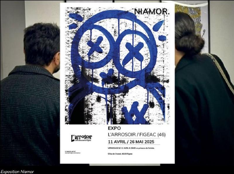 Exposition de Niamor à l'Arrosoir Figeac