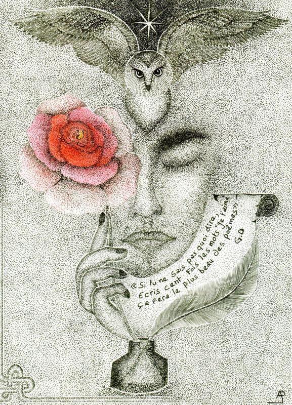 Exposition de dessins en pointillisme