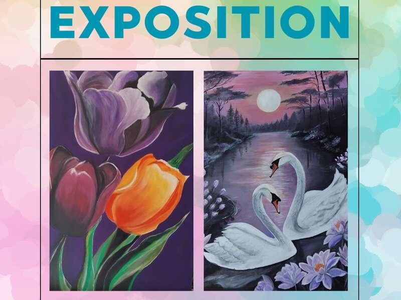 Exposition de peinture de Claudine le Breton