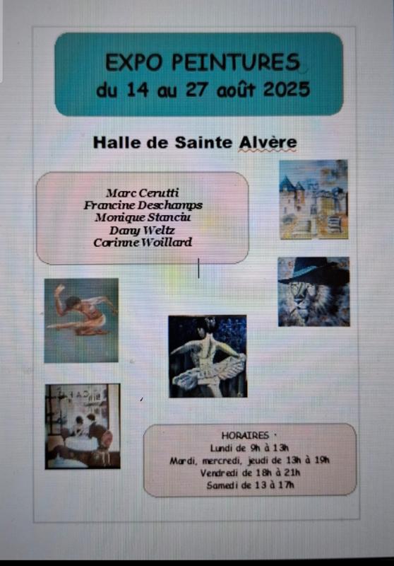 Exposition de peintures du 14 au 27 août 2025