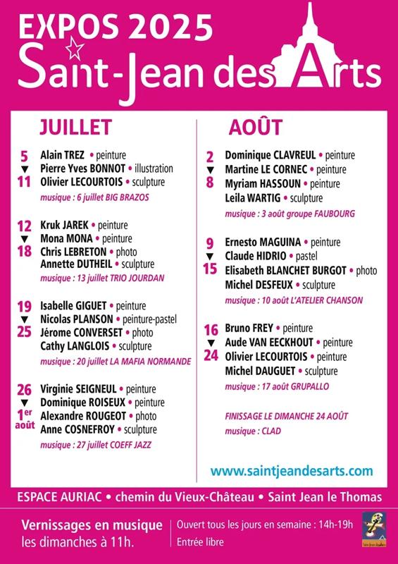 Exposition estivale Saint-Jean des Arts