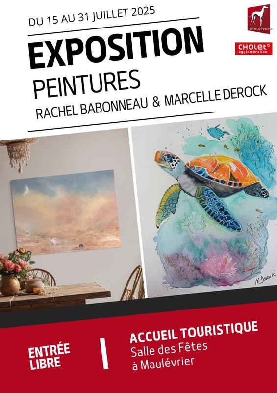 Exposition peintures de Marcelle Derock et Rachel Babonneau