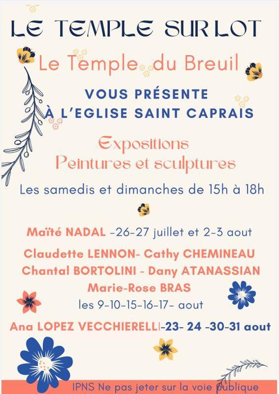Expositions de peintures et de sculptures : Maïté Nadal