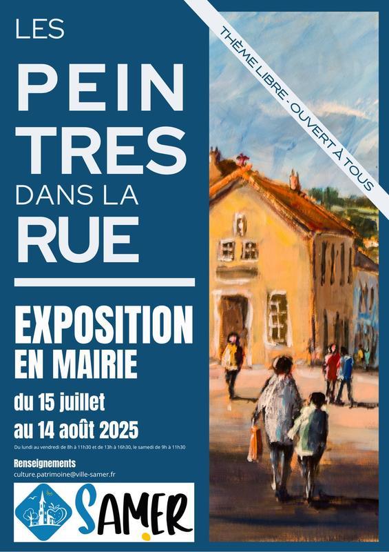 Peintres dans la rue à Samer