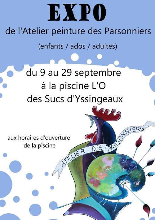 EXPO de peinture des Parsonniers au centre aquatique L'O' des Sucs