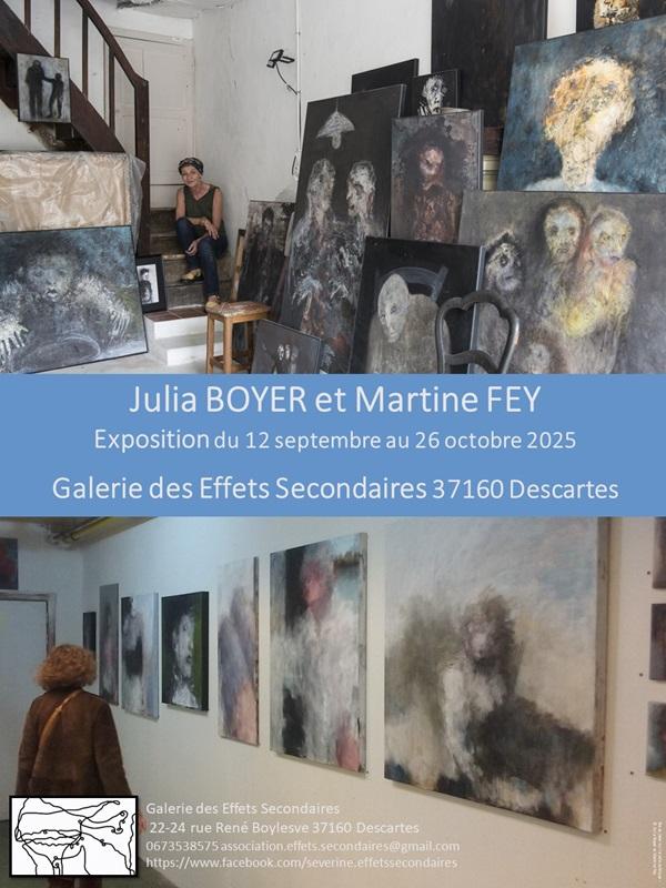 Exposition  » Julia Boyer et Martine Fey « 