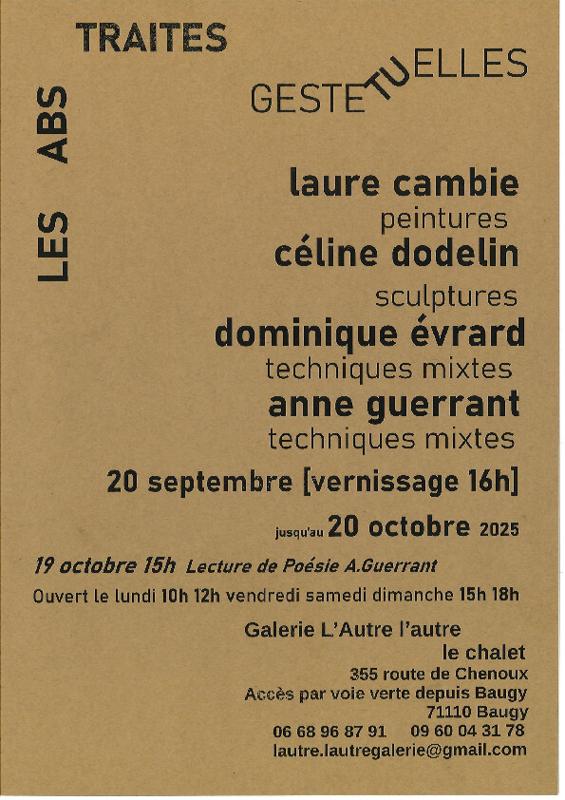 Exposition "Les Abs traites geste tu elles"