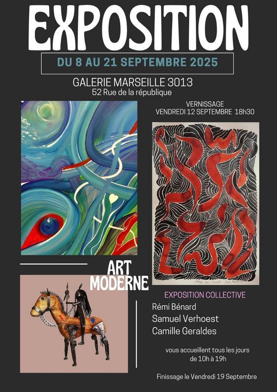Exposition collective : Camille Geraldes, Rémi Bénard, Samuel Verhoest