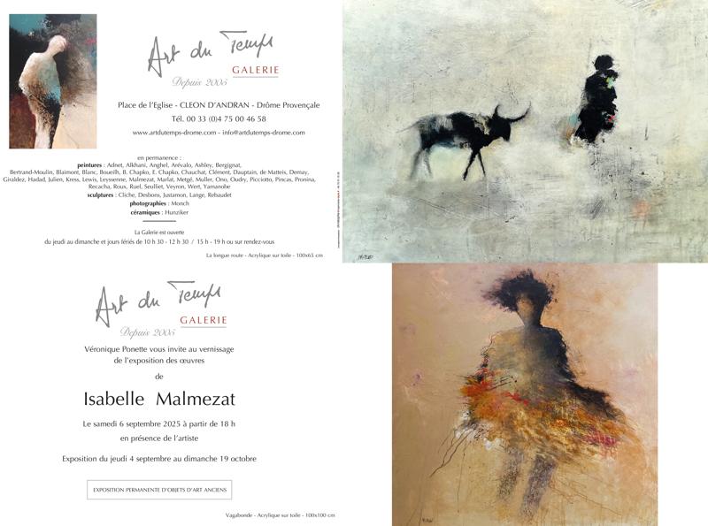 Exposition d'oeuvres d'Art d'Isabelle Malmezat