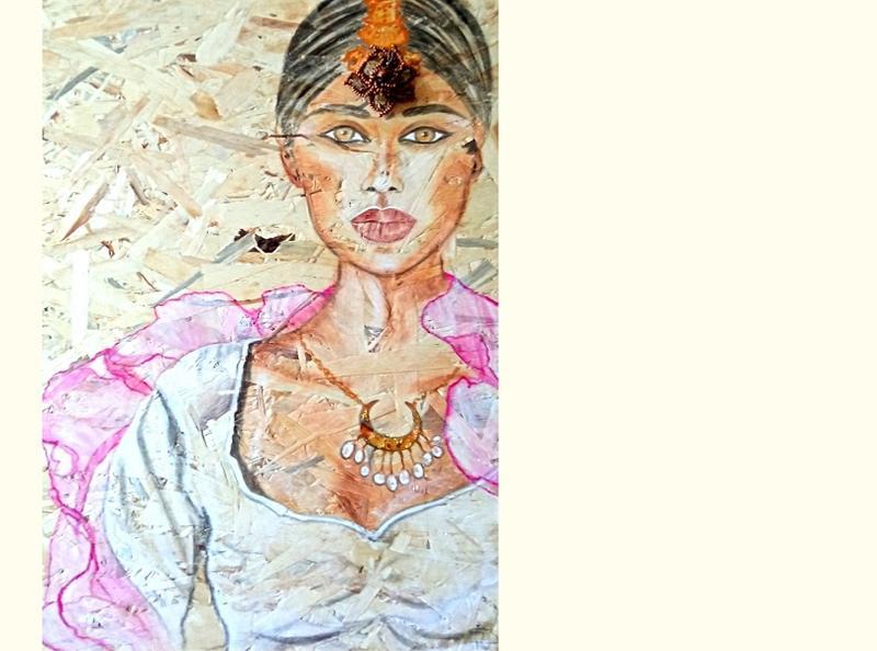 Exposition de peinture sur bois