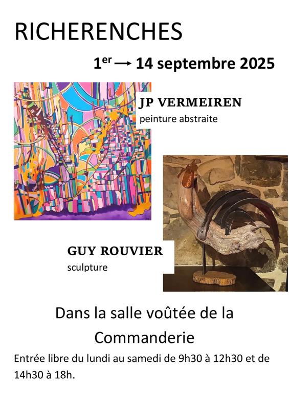 Exposition de peintures et de sculptures