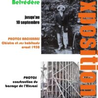 Exposition de photographies anciennes : Chiatra et ses habitants avant 1950, Photos de la construction du barrage de l'Alesani - Chjatra di Verde
