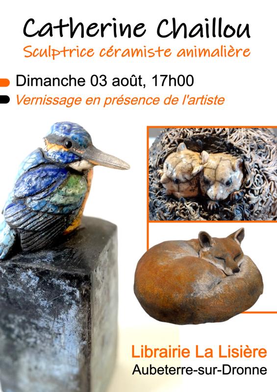 Exposition des sculptures de Catherine Chaillou