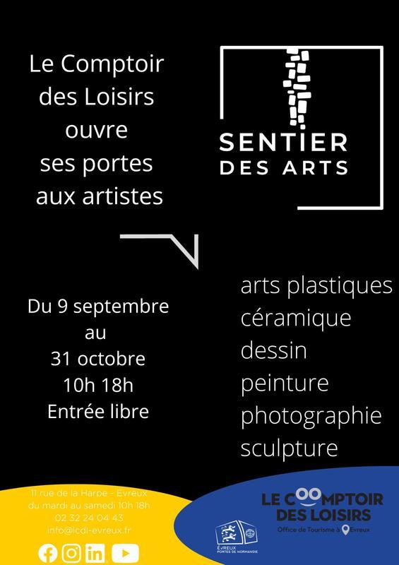 Exposition : le sentier des arts au Comptoir des loisirs