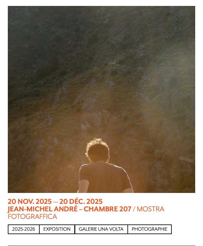 Exposition photographique "Chambre 207" de Jean-Michel André - Galerie Centre Culturel Una Volta - Bastia