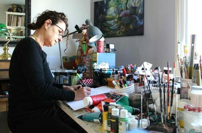 Atelier avec Hélène Gueffier