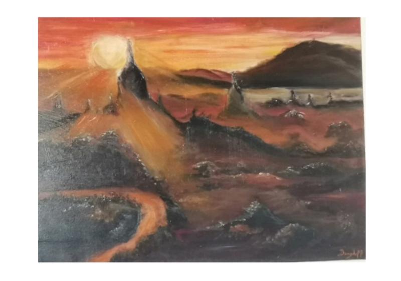 EXPOSITION AU BOUT DE SES PINCEAUX