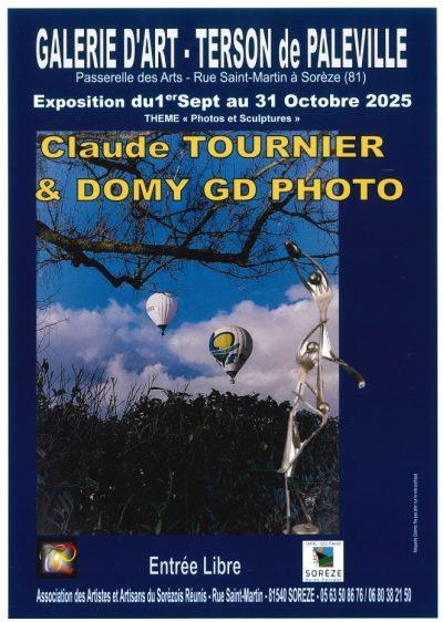 EXPOSITION PHOTOS ET SCULPTURES – CLAUDE TOURNIER ET DOMY GD PHOTO