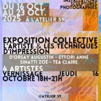 Exposition collective " l'artiste et les techniques d'impression"