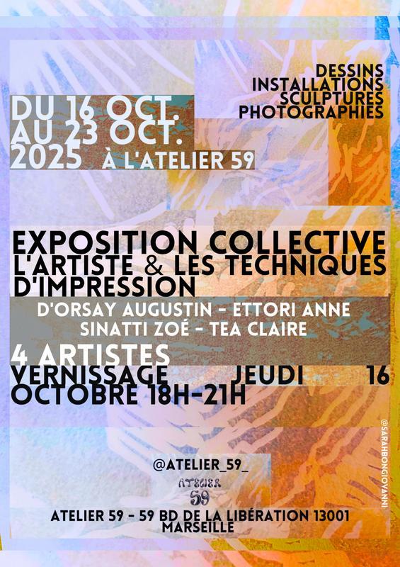 Exposition collective " l'artiste et les techniques d'impression"