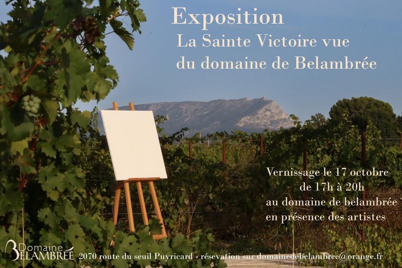 Exposition la Sainte Victoire vue du domaine de Belambrée