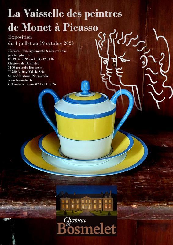 Exposition la Vaisselle des peintres, de Monet à Picasso.