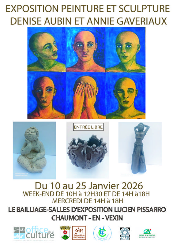 Exposition peinture Denise Aubin et sculpture Annie Gaveriaux