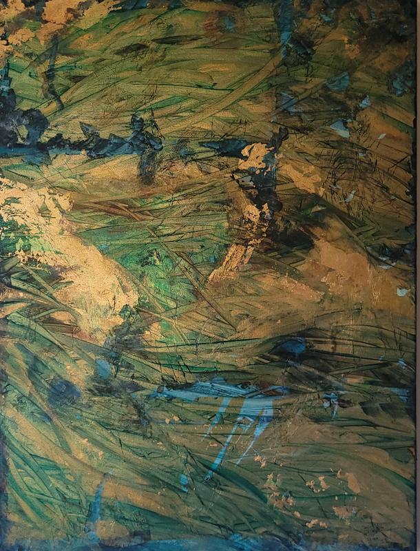 Peintures de Sylvie Grich et d'Evgueni, sculptures de Catherine Mougne