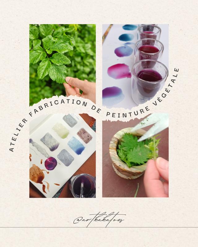 Atelier de peinture végétale