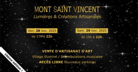 Expo Hélène Carron à la Fête des lumières de Mont-Saint-Vincent