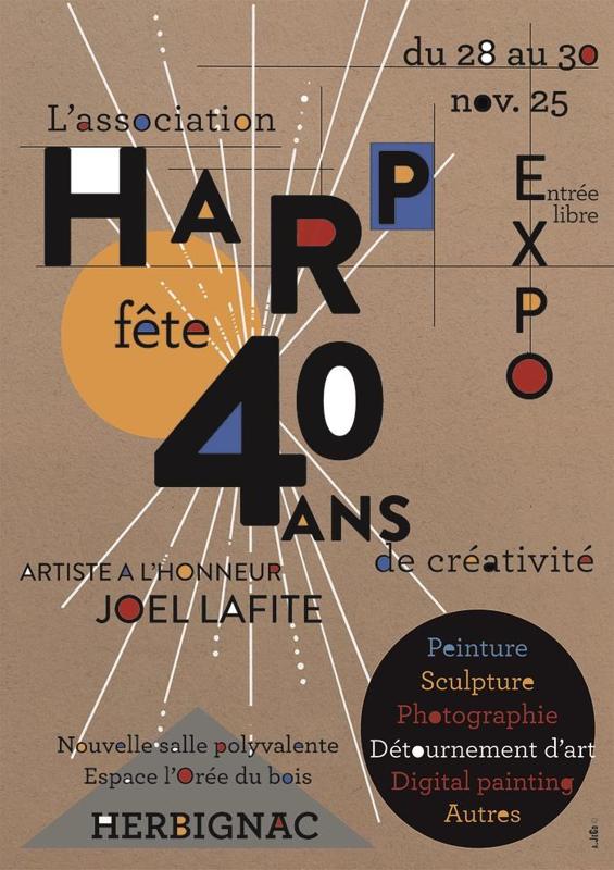 Exposition Harp fête 40 ans de créativité