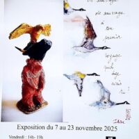 Exposition de Anne et Jean-Denis Lambert- aquarelles et céramiques
