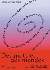Des mots et des mondes