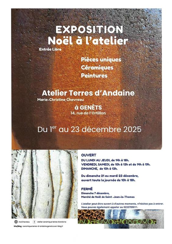 Exposition "Noël à l'atelier"